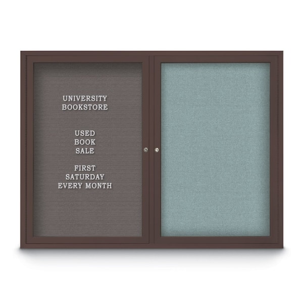Corkboard, 24"x36", Buff/Black